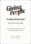 MIM Information AB sponsrar Giving People